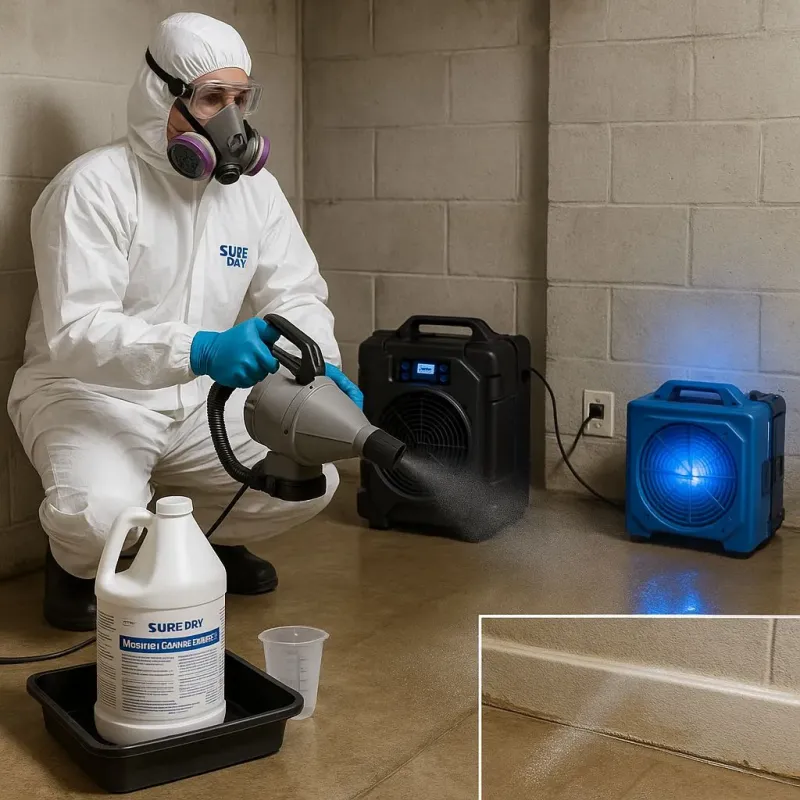 Sanitization and Odor Removal process in Justin, TX